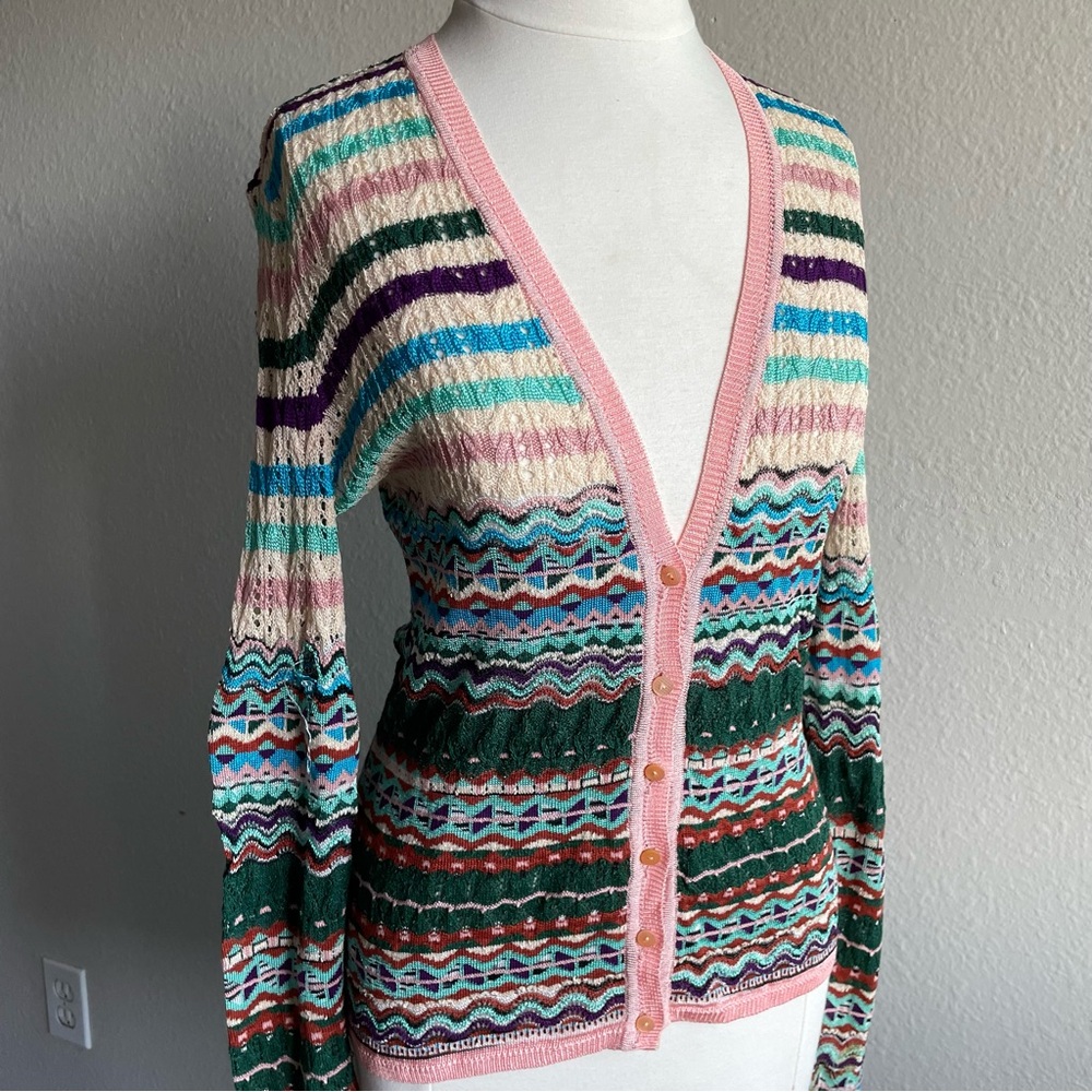 Vintage Missoni Knit Button up Cardigan - Picture 2 of 12